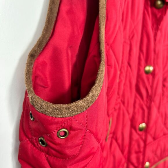 Ralph Lauren Size XL Quilted Red Women's Puff Vest Casual - Picture 5 of 10
